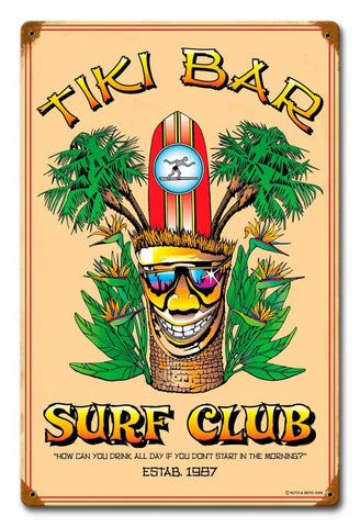 Tiki Bar Vintage Sign Metal Sign