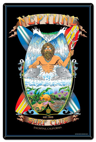 Neptune Encinitas Vintage Sign Metal Sign