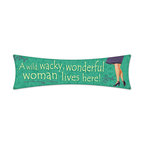 Wild Woman Vintage Sign Metal Sign