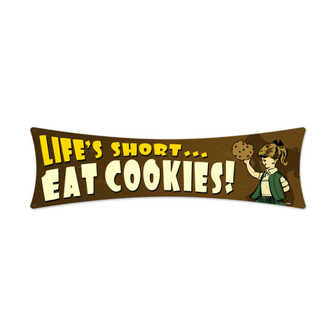 Eat Cookies Vintage Sign Metal Sign