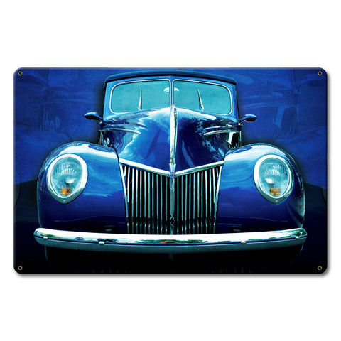 Blue Ford Metal Sign 18in X 12in Metal Sign