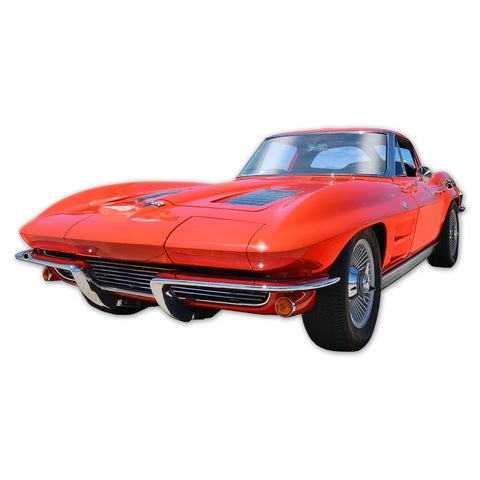 64 Stingray Cutout Metal Sign 36in X 18in Metal Sign