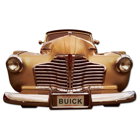 Buick Cut out Metal Sign 36in X 22in Metal Sign