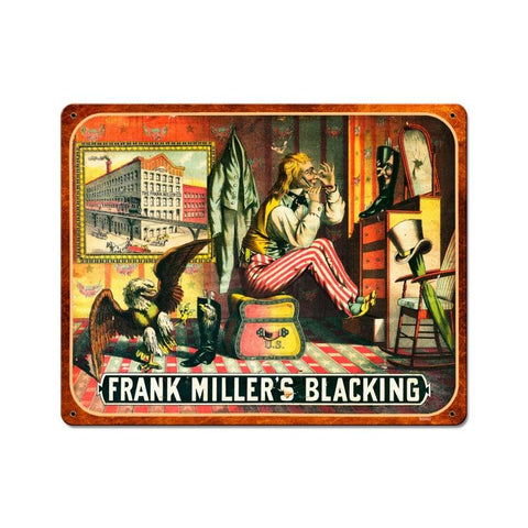 Frank Miller Blackening Vintage Sign Metal Sign