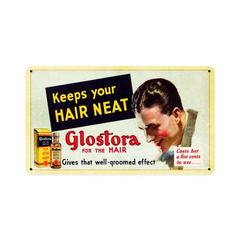 Glostora Vintage Sign Metal Sign