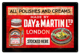 Day And Martin Shoe Polish Vintage Sign Metal Sign