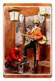 Banjo Shoeshine Vintage Sign Metal Sign