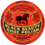 Black Beauty Polish Vintage Sign Metal Sign