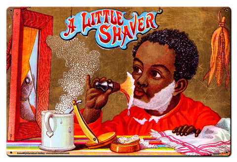 Little Shaver Vintage Sign Metal Sign
