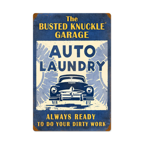 Auto Laundry Vintage Sign Metal Sign