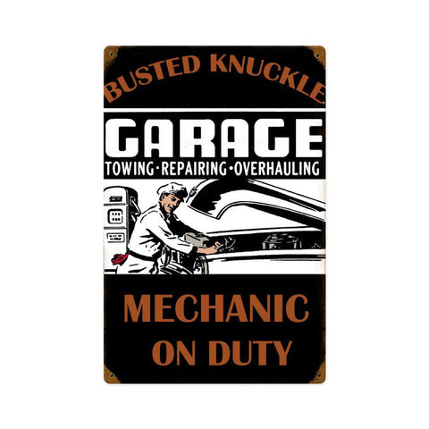 Mechanic-On-Duty-Vintage-Sign-Metal-Sign