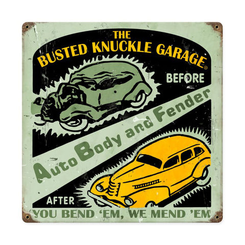 Auto Body Shop Vintage Sign Metal Sign