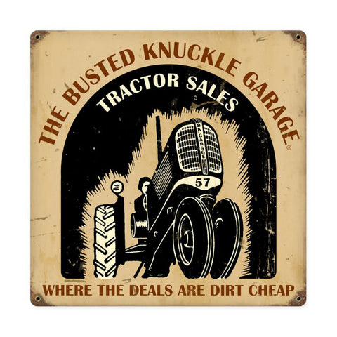 Tractor Shop Vintage Sign Metal Sign