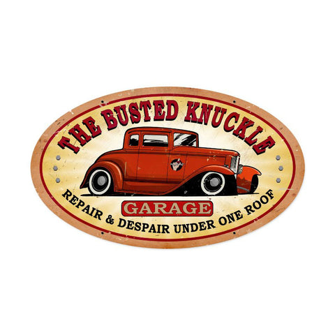 Busted Knuckle Garage Vintage Sign Metal Sign