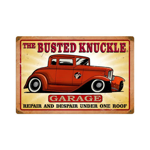 Busted Knuckle Garage Vintage Sign Metal Sign