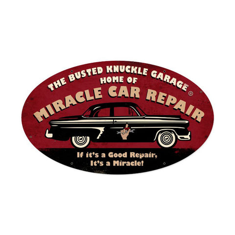 Miracle Repair Vintage Sign Metal Sign