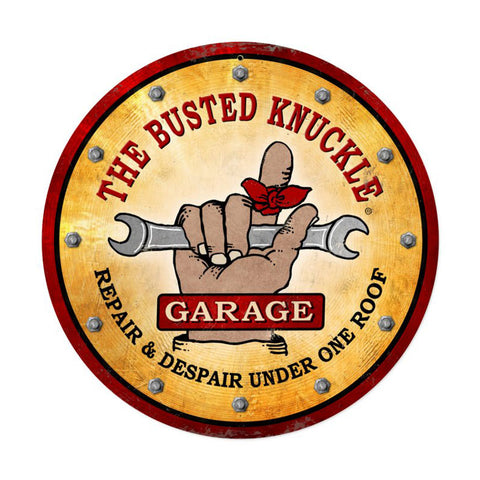 Busted Knuckle Garage Vintage Sign Metal Sign