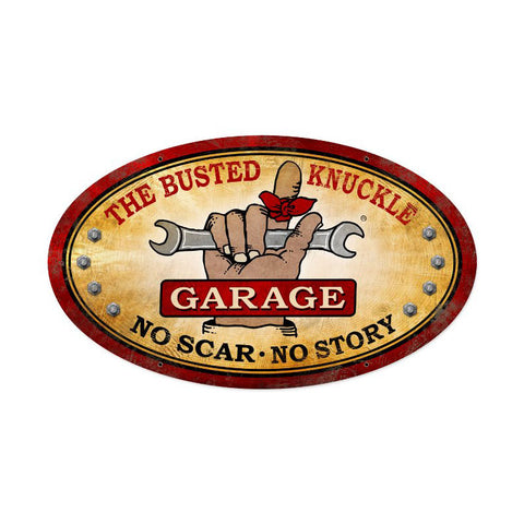 Busted Knuckle Garage Vintage Sign Metal Sign