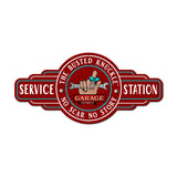 Service Station Vintage Sign Metal Sign