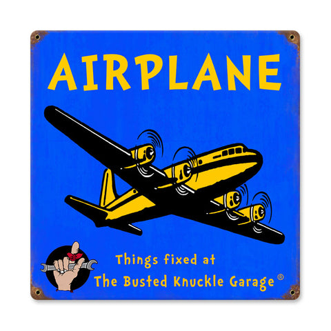 Kids-Airplane-Vintage-Sign-Metal-Sign
