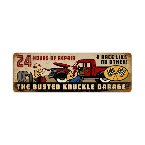 24 Hours Of Repair Vintage Sign Metal Sign