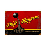Shift Happens Vintage Sign Metal Sign