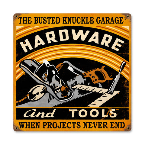 Hardware And Tools Vintage Sign Metal Sign