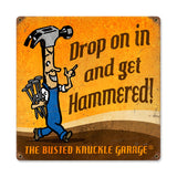 Get Hammered Vintage Sign Metal Sign