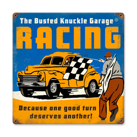Racing Vintage Sign Metal Sign