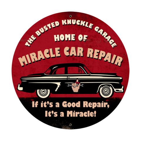Miracle-Car-Repair-Vintage-Sign-Metal-Sign