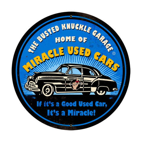 Miracle-Used-Cars-Vintage-Sign-Metal-Sign
