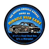 Miracle Used Cars Vintage Sign Metal Sign