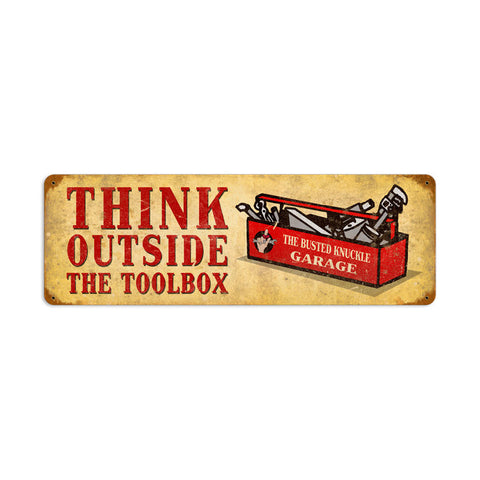 Outside-The-Toolbox-Vintage-Sign-Metal-Sign