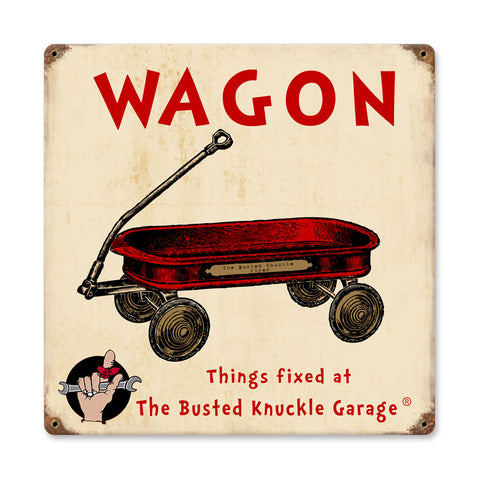 Kids Wagon Vintage Sign Metal Sign
