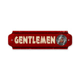 Gentlemen Vintage Sign Metal Sign