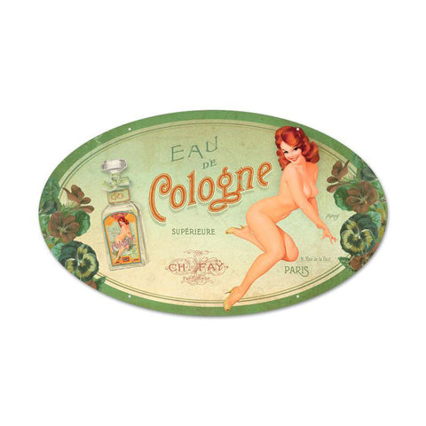 Cologne-Pinup-Vintage-Sign-Metal-Sign