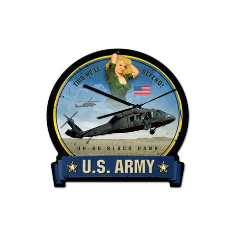 Army Blackhawk Vintage Sign Metal Sign