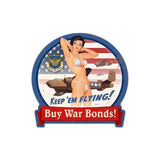 B-25 War Bonds Vintage Sign Metal Sign