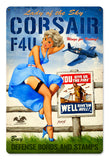 Corsair F4U Vintage Sign Metal Sign