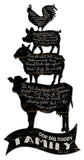 Animal X 4 Recovered Vintage Sign Metal Sign
