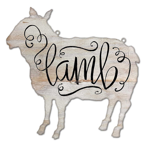 Animal Lamb Vintage Sign Metal Sign
