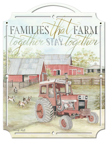 Tractor Families That Farm Vintage Sign Metal Sign