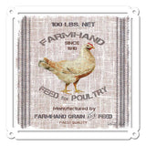 Grain Animal Chicken Vintage Sign Metal Sign