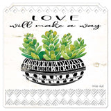 Aztec Pot Love Will Vintage Sign Metal Sign