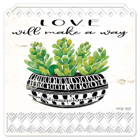 Aztec Pot Love Will Vintage Sign Metal Sign