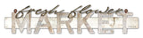 Sign-floral Fresh Flower Market Vintage Sign Metal Sign