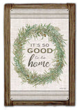 Wreath Its So Good Wood Framed Vintage Sign Metal Sign