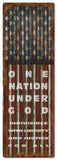 PAT One Nation Vintage Sign Metal Sign