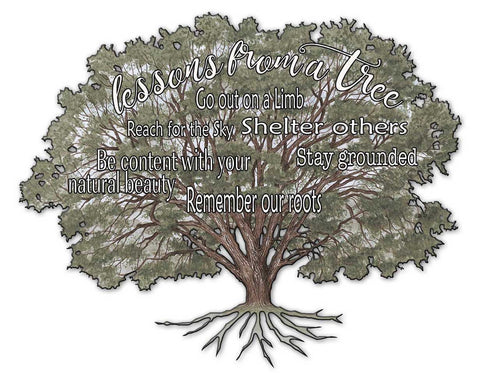 Fam Lessons FRom A Tree Vintage Sign Metal Sign