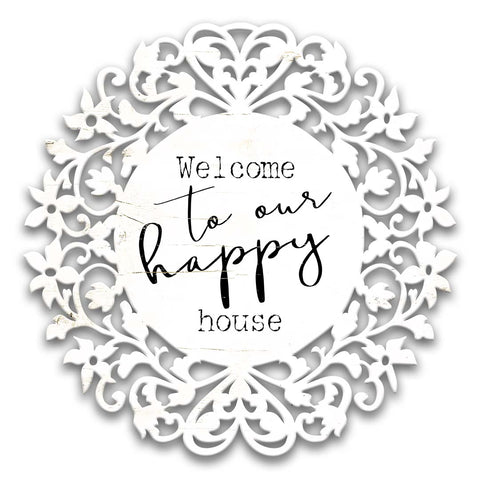 CIN108 - CR WELCOME TO OUR Vintage Sign Metal Sign